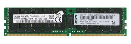 Mémoire RAM 1x 64GB Hynix LOAD REDUCED DDR4 4Rx4 2933MHz PC4-23400 LRDIMM | HMAA8GL7CPR4N-WM