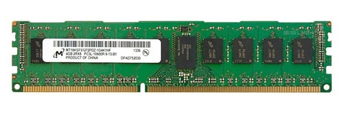 Mémoire RAM 1x 4GB Micron ECC REGISTERED DDR3 1333MHz PC3-10600 RDIMM | MT18KSF51272PDZ-1G4