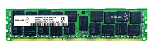 Mémoire RAM 1x 8GB ESUS IT ECC REGISTERED DDR3 1Rx4 1333MHz PC3-10600 RDIMM | ESUD31333RS4/8G