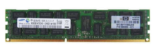 Mémoire RAM 1x 8GB HPE Proliant & Workstation DDR3 2Rx4 1333MHz ECC REGISTERED DIMM | 500662-B21-RFB