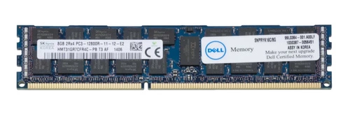 Mémoire RAM 1x 8GB DELL PowerEdge & Precision Workstation DDR3 1600MHz ECC REGISTERED DIMM | SNPRYK18C/8G