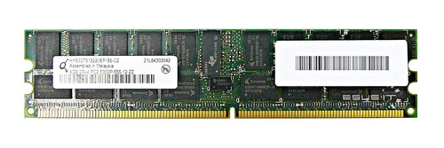 Mémoire RAM 1x 4GB QIMONDA ECC REGISTERED DDR2 667MHz PC2-5300 RDIMM | HYS72T512220EP-3S