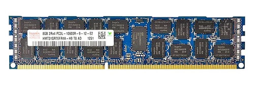 Mémoire RAM 1x 8GB Hynix ECC REGISTERED DDR3 1333MHz PC3-10600 RDIMM | HMT31GR7EFR4A-H9