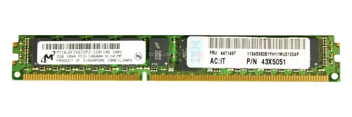 Mémoire RAM 1x 2GB IBM ThinkServer & System X DDR3 1333MHz ECC REGISTERED DIMM | 43X5051