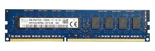 Mémoire RAM 1x 8GB Hynix ECC UNBUFFERED DDR3 1600MHz PC3-12800 UDIMM | HMT41GU7BFR8A-PB