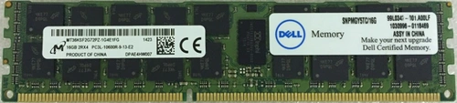 Mémoire RAM 1x 16GB DELL PowerEdge & Precision Workstation DDR3 1333MHz ECC REGISTERED DIMM | SNPMGY5TC/16G