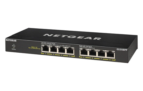 Commutateur Netgear GS308PP-100EUS 8x 1Gb 83 W PoE