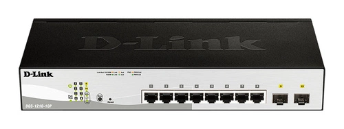 Commutateur D-Link DGS-1210-10P/E 8x 1Gb 2x SFP 65 W PoE