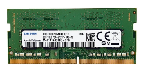 Mémoire RAM 1x 8GB Samsung SO-DIMM DDR4 2133MHz PC4-17000 | M471A1K43BB0-CPB
