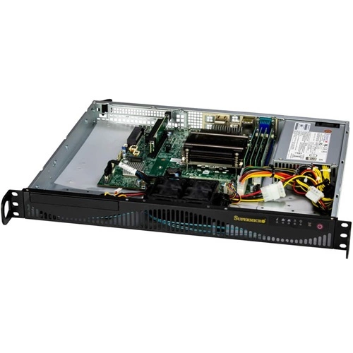 Plateforme serveur Supermicro 1U 511R-ML SYS-511R-ML Intel x 1 DDR5 x 4 1 x 3.5" SATA PSU 1