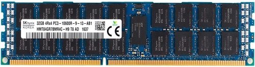Mémoire RAM 1x 32GB Hynix ECC REGISTERED DDR3 1333MHz PC3-10600 RDIMM | HMT84GR7BMR4C-H9