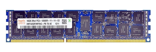 Mémoire RAM 1x 16GB Hynix ECC REGISTERED DDR3 2Rx4 1600MHz PC3-12800 RDIMM | HMT42GR7MFR4C-PB