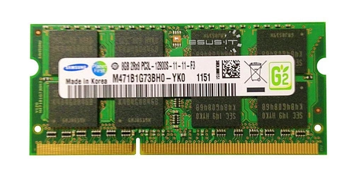 Mémoire RAM 1x 8GB Samsung SO-DIMM DDR3 1600MHz PC3-12800 | M471B1G73BH0-YK0