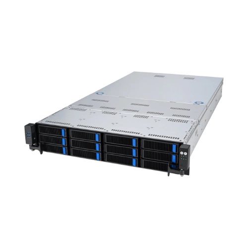 Plateforme serveur ASUS 2U RS720A-E12-RS12/10G/2.6kW/8NVMe/GPU 90SF02E1-M00BZ0 AMD x 2 DDR5 x 24 12 x 3.5" SATA/SAS/NVME PSU 1+1