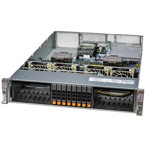 Plateforme serveur Supermicro 2U 221H-TNR SYS-221H-TNR Intel x 2 DDR5 x 32 8 x 2.5" SATA/SAS/NVME PSU 1+1