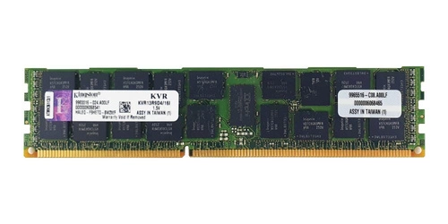 Mémoire RAM 1x 16GB Kingston ECC REGISTERED DDR3 1333MHz PC3-10600 RDIMM | KVR13R9D4/16I