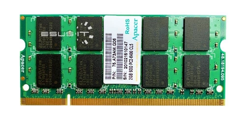 Mémoire RAM 1x 2GB Apacer SO-DIMM DDR2 800MHz PC2-6400 | 75.A73AM.G06