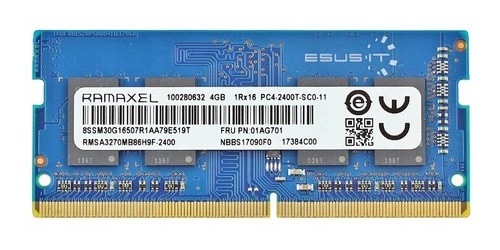 Mémoire RAM 1x 4GB Ramaxel SO-DIMM DDR4 2400MHz PC4-19200 | RMSA3270MB86H9F-2400