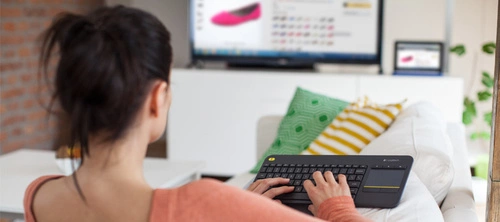 Clavier Sans fil Logitech K400 Plus Tv QWERTZ