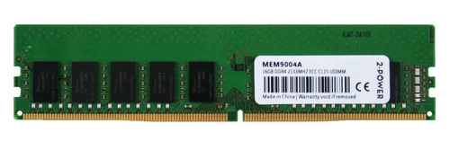 Mémoire RAM 1x 16GB 2-POWER ECC UNBUFFERED DDR4 2Rx8 2133MHz PC4-17000 UDIMM | MEM9004A
