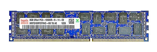 Mémoire RAM 1x 8GB Hynix ECC REGISTERED DDR3 1333MHz PC3-10600 RDIMM | HMT31GR7CFR4C-H9