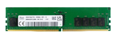 Mémoire RAM 1x 32GB Hynix ECC REGISTERED DDR4 2Rx8 3200MHz PC4-25600 RDIMM | HMAA4GR7DJR8N-XN