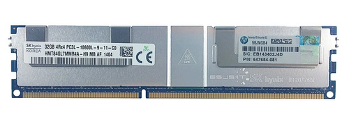 Mémoire RAM 1x 32GB Hynix LOAD REDUCED DDR3 1333MHz PC3-10600 LRDIMM | HMT84GL7MMR4A-H9