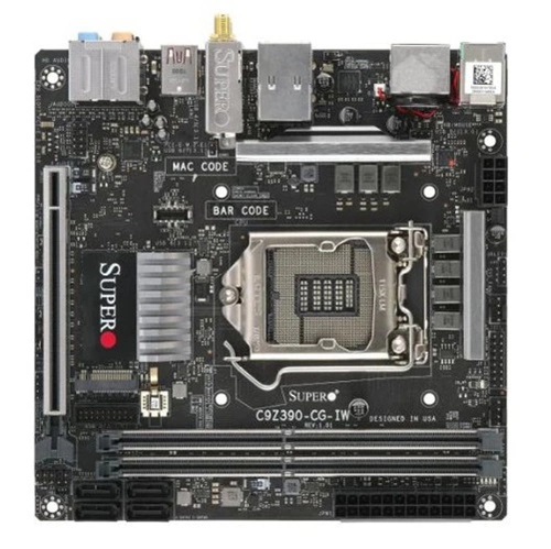 Carte mère Supermicro C9Z390-CG-IW LGA1151 Mini-ITX | MBD-C9Z390-CG-IW-B